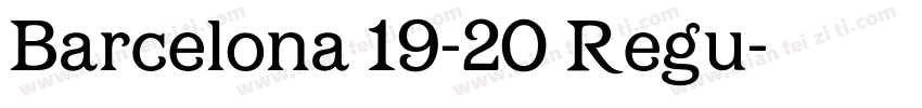 Barcelona 19-20 Regu字体转换